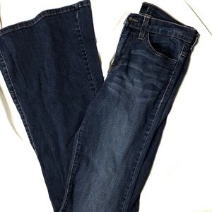 Flying Monkey dark wash flare jeans high rise